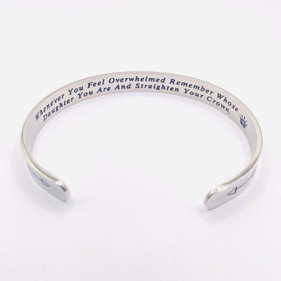 Minimalist Inspirational daughter cuff bracelet - Picture 1 of 4